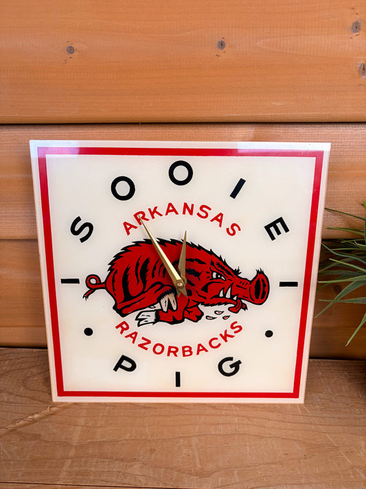 Vtg Razorbacks Clock (As Is) (Local Pick Up Only)