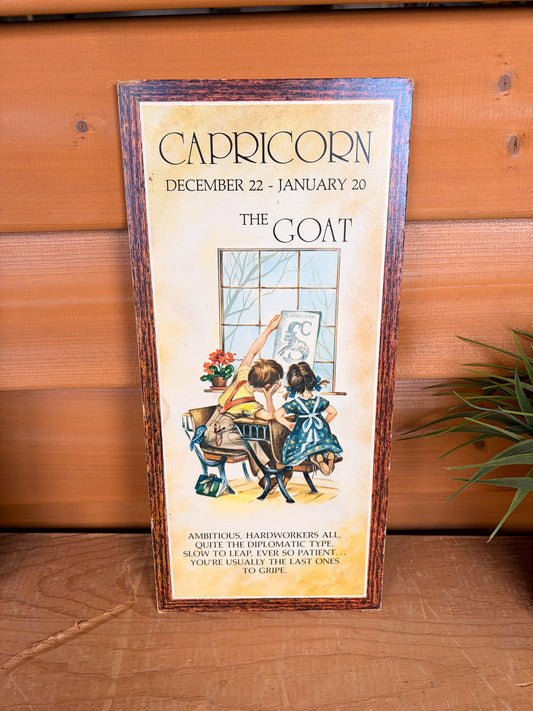 Wooden Capricorn Wall Hang (Local Pick Up Only)