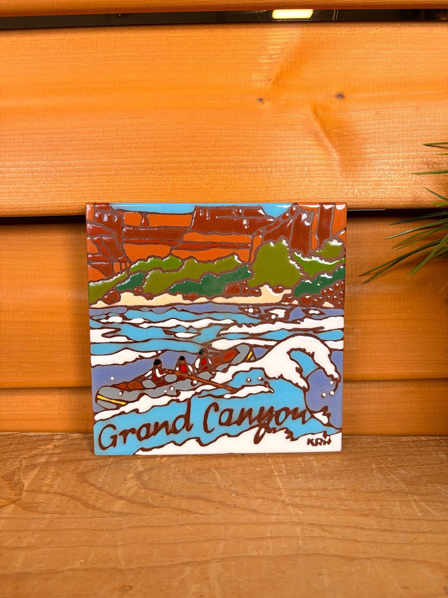 Vtg Grand Canyon Decorative Tile (Local Pick Up Only)