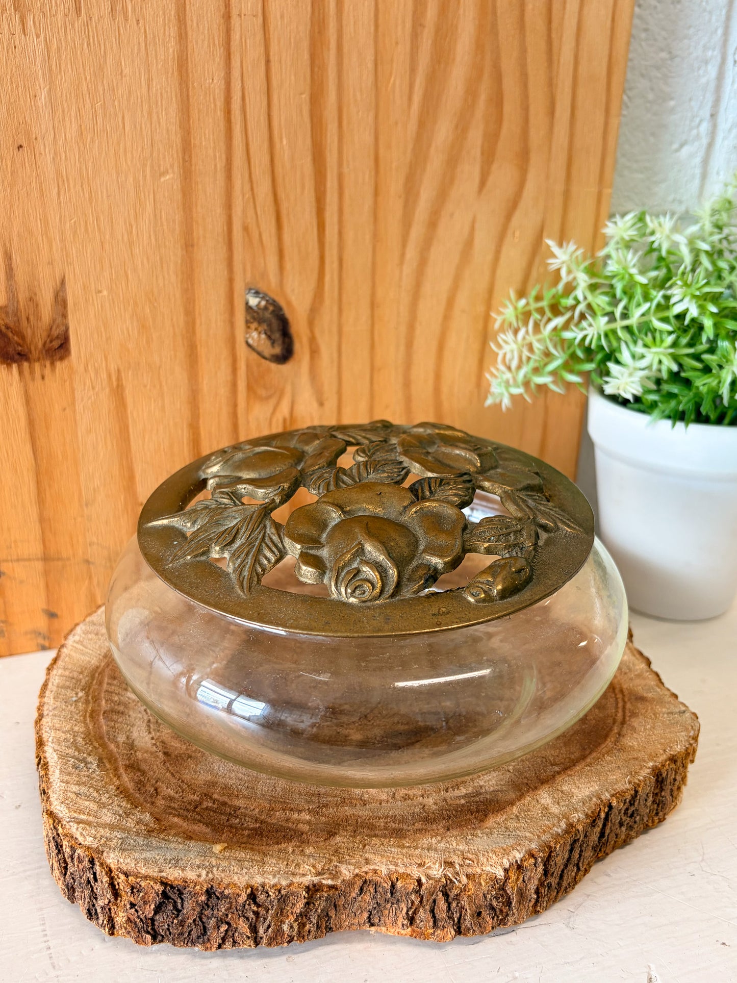 Vtg Glass Potpourri Jar (Local Pick Up Only)
