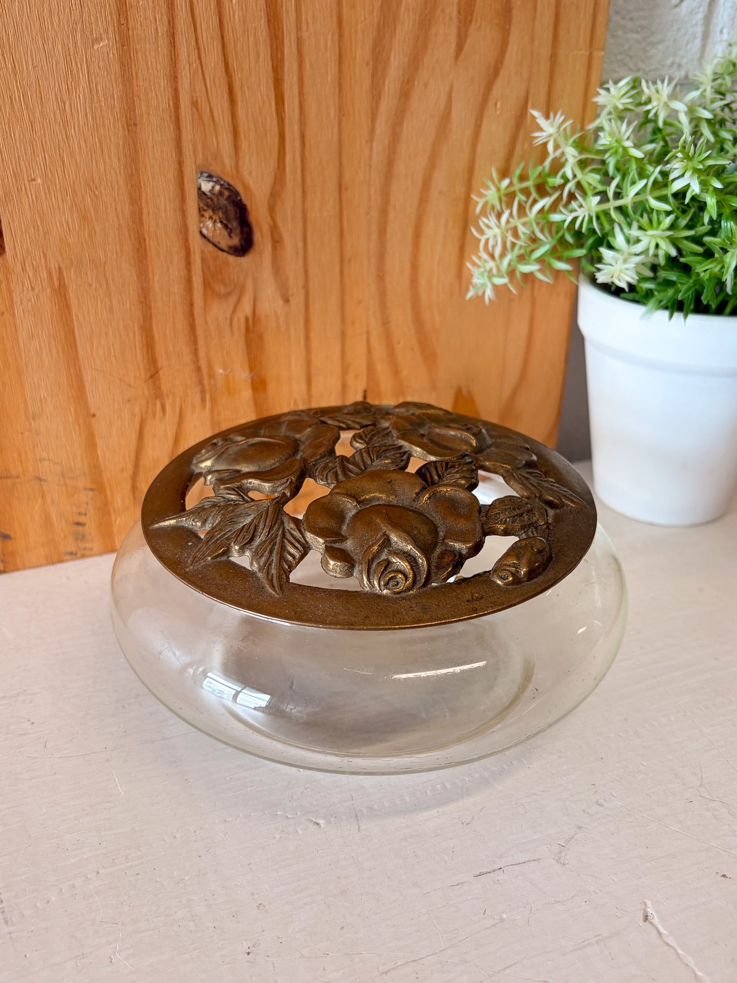 Vtg Glass Potpourri Jar (Local Pick Up Only)