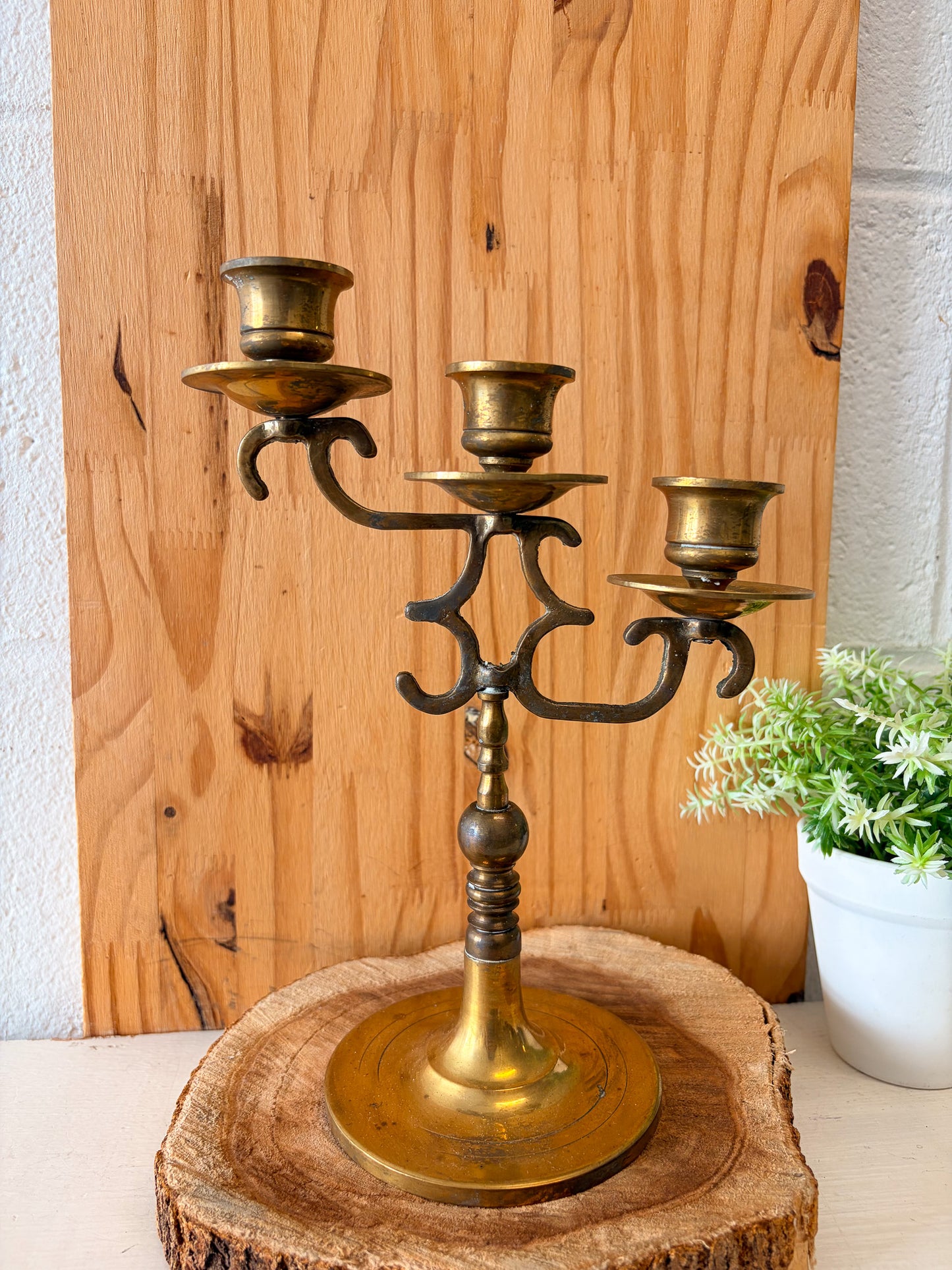 Vtg Brass Candelabra (Local Pick Up Only)