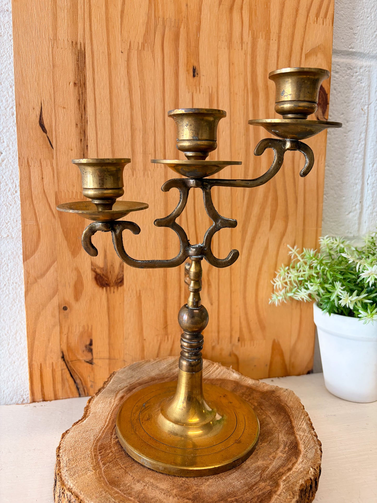 Vtg Brass Candelabra (Local Pick Up Only)