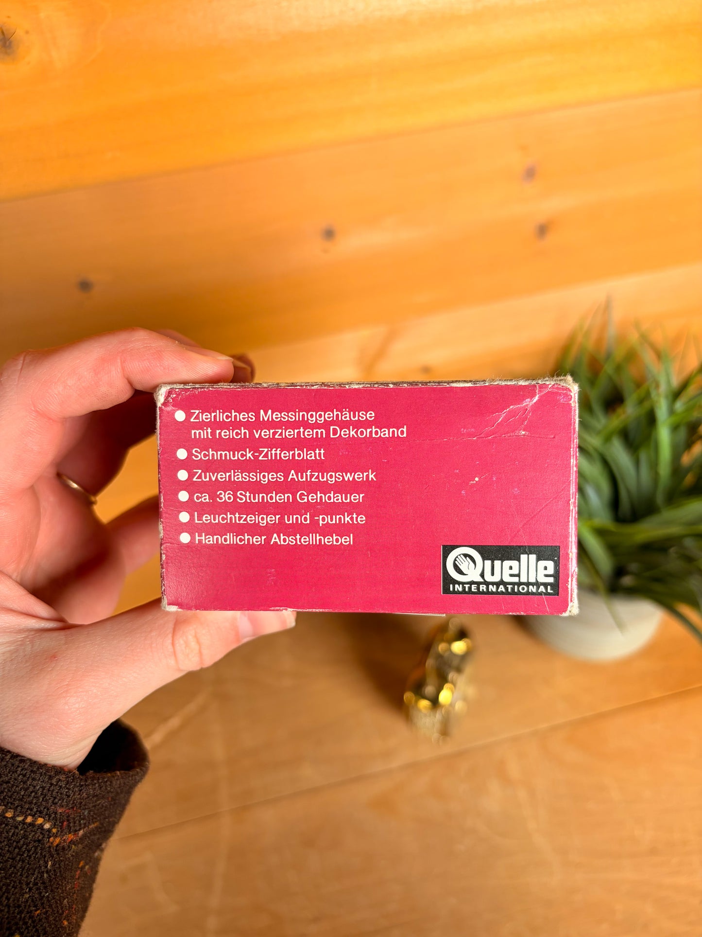 Vtg Brass Meister-Anker German Alarm Clock (Local Pick Up Only) (Untested)