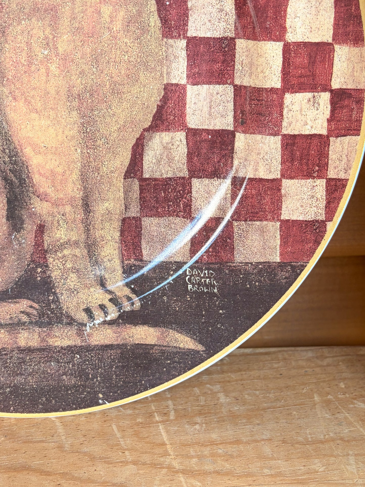 Vtg Pair of Oneida Country Kitties Plates (Local Pick Up Only)