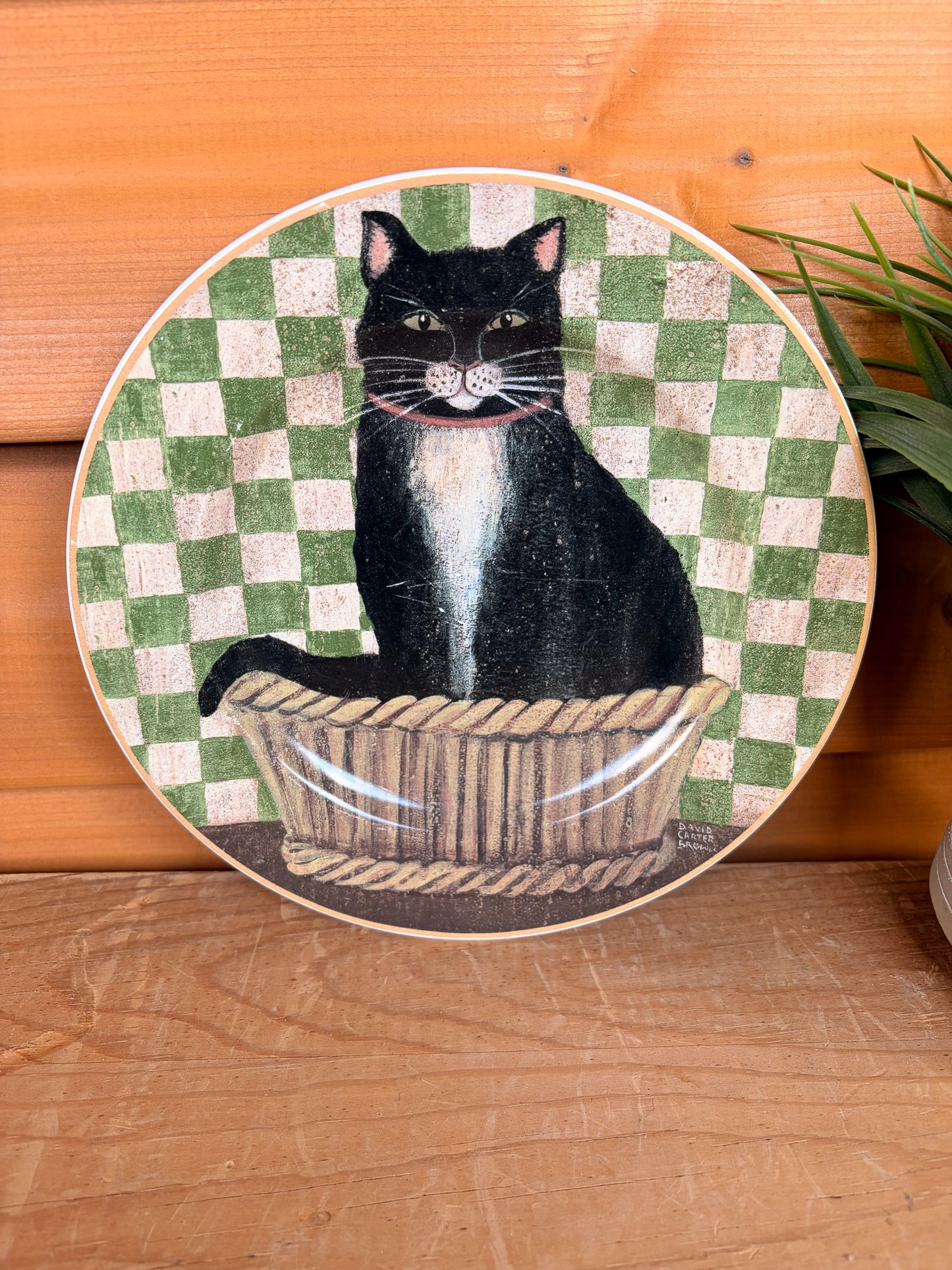 Vtg Pair of Oneida Country Kitties Plates (Local Pick Up Only)