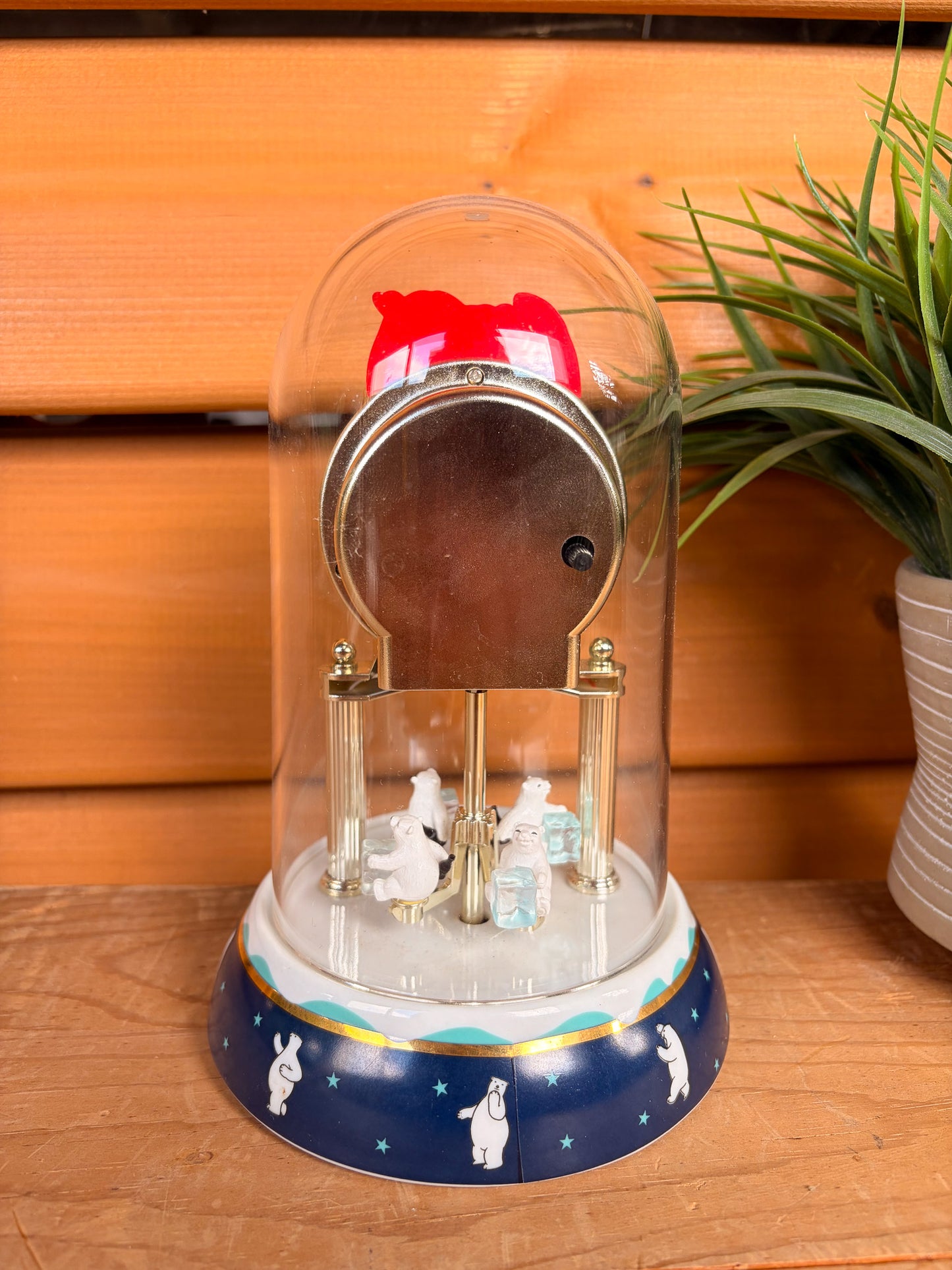 Vtg Coca Cola Polar Bear Dome Clock (Tested & Works!) (Local Pick Up Only)