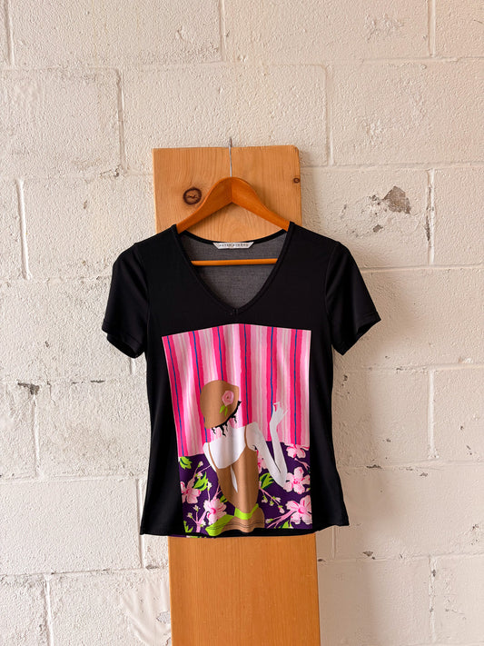 Lady in Hat Graphic Tee : S/M