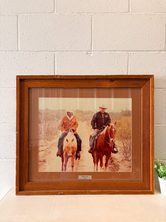 Vtg 80s Framed Photo (Local Pick Up Only)