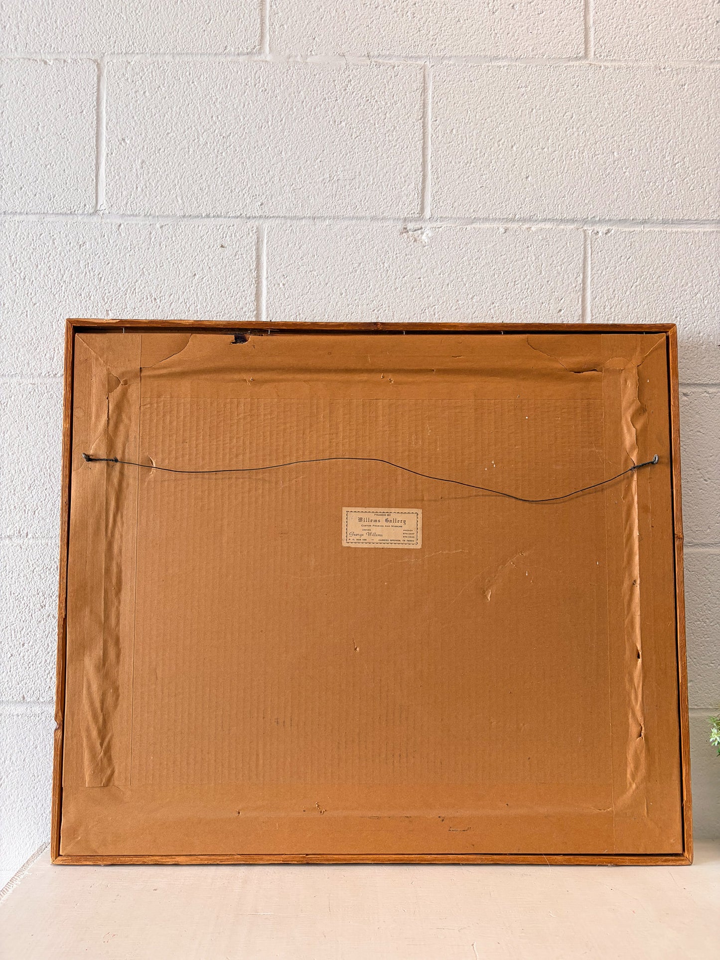 Vtg 80s Framed Photo (Local Pick Up Only)