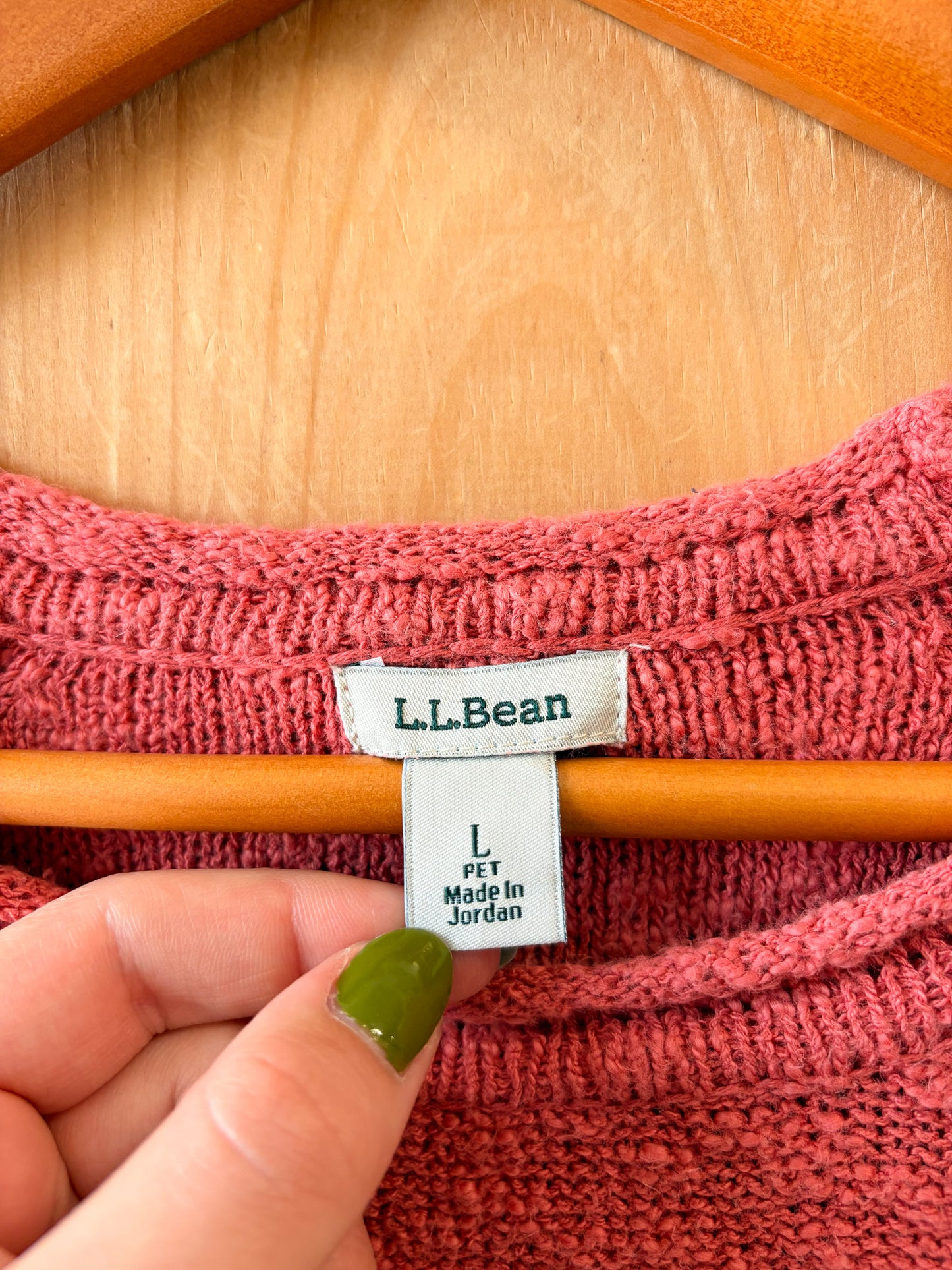L.L Bean Pink Sweater : PL