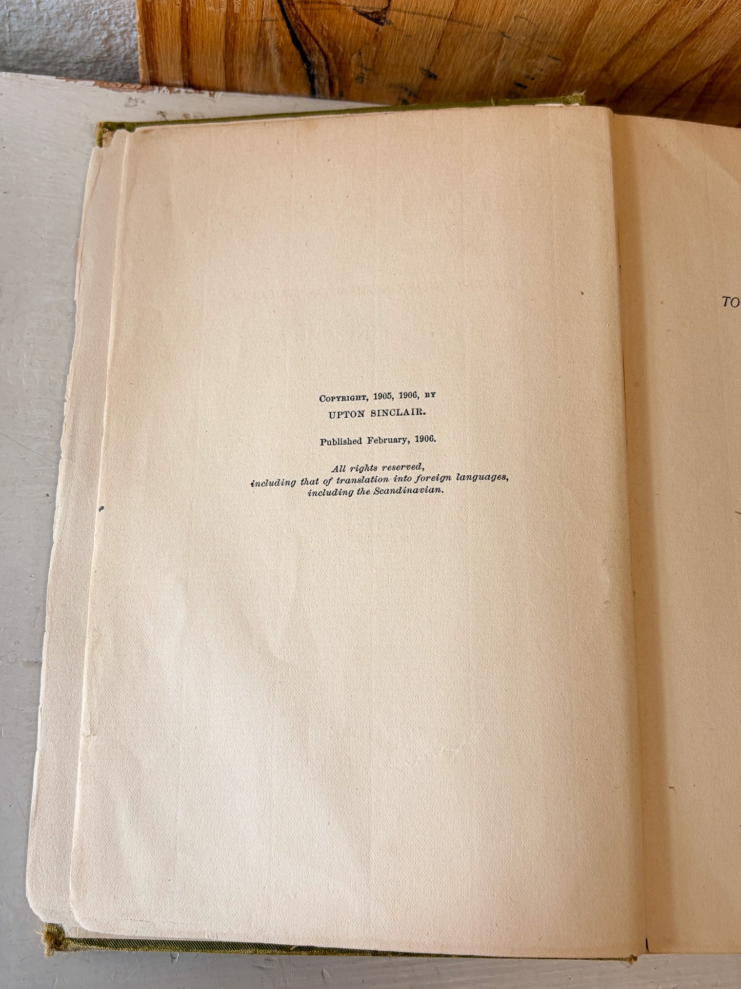 1906 The Jungle by Upton Sinclair