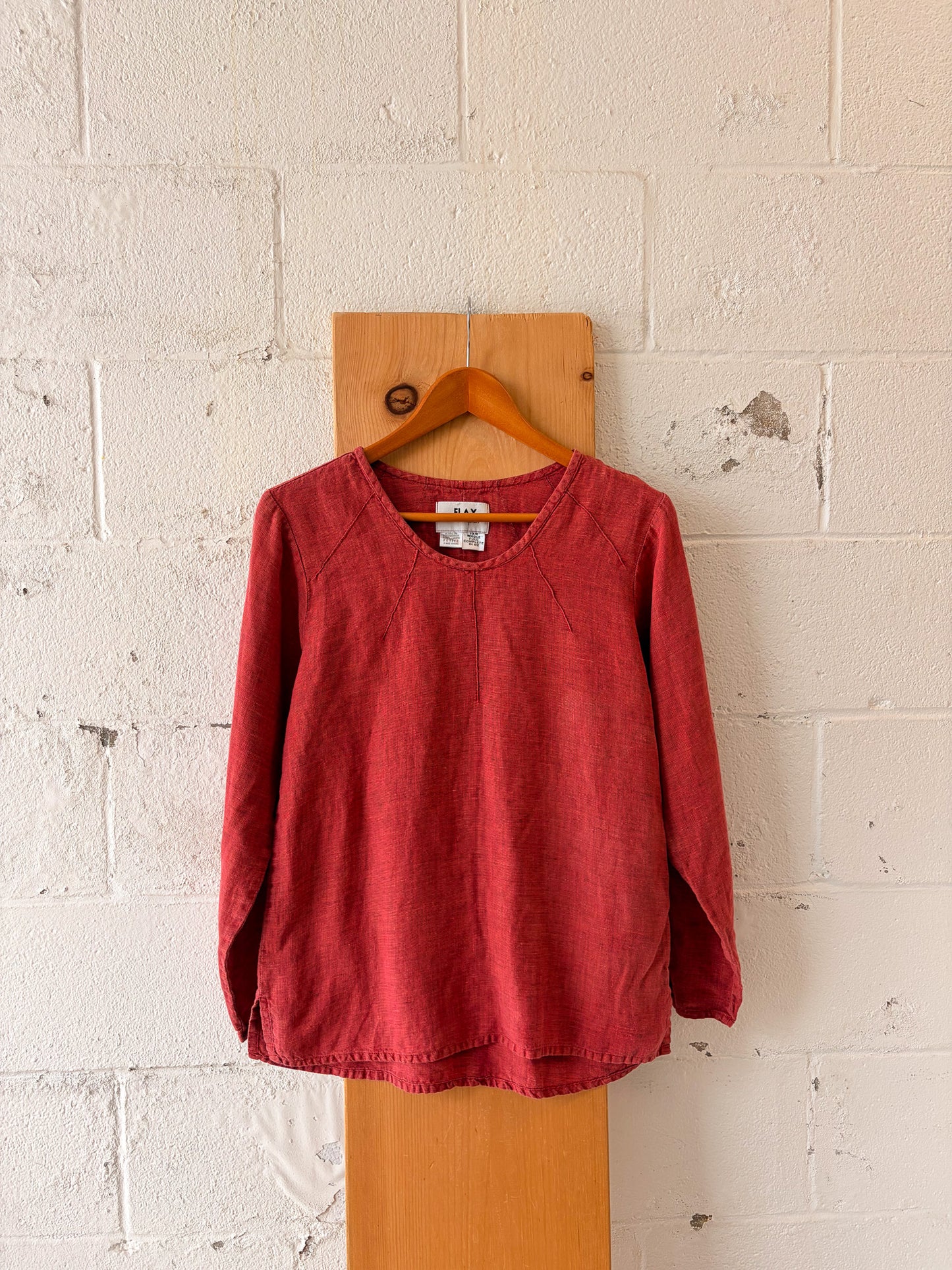 Flax Linen Long Sleeve Top : PM