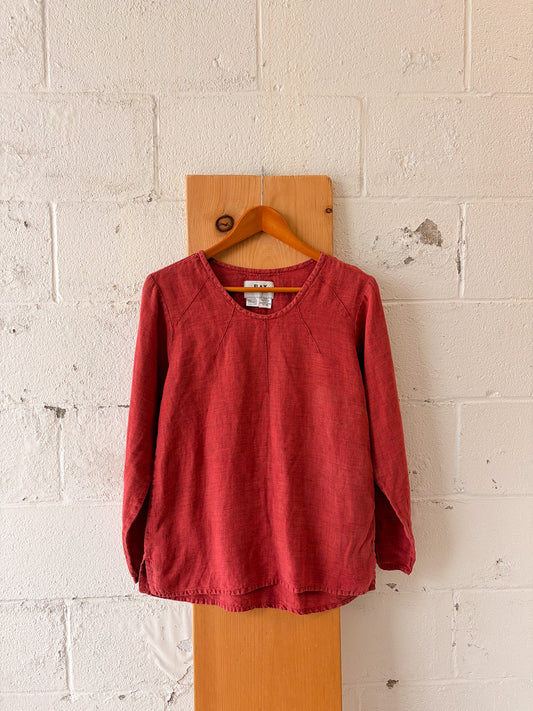 Flax Linen Long Sleeve Top : PM