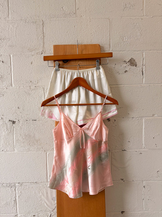 Pink & White Two Piece Set : XS/S