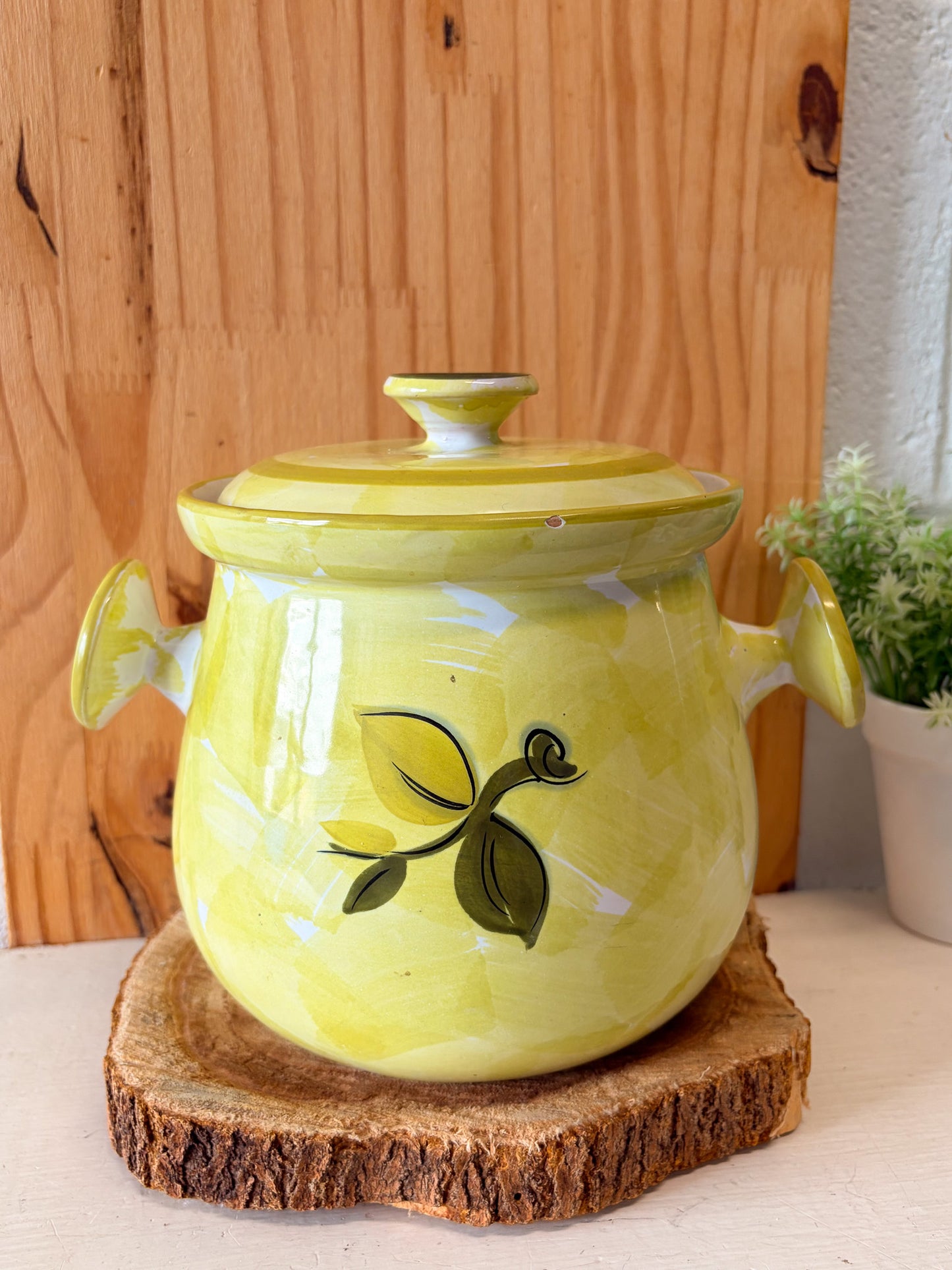 Vtg Fruit Painted Canister (Local Pick Up Only)