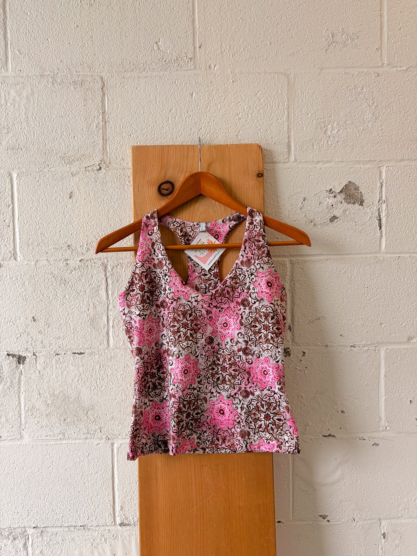 Pink & Brown Halter Tank : M