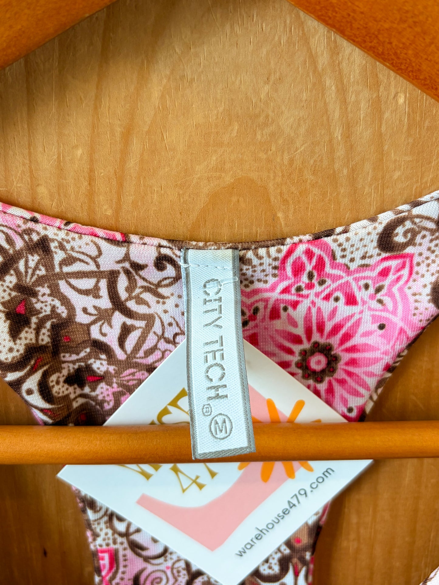 Pink & Brown Halter Tank : M