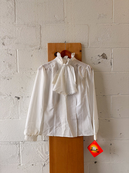 Deadstock High Neck Ruffle Top : M