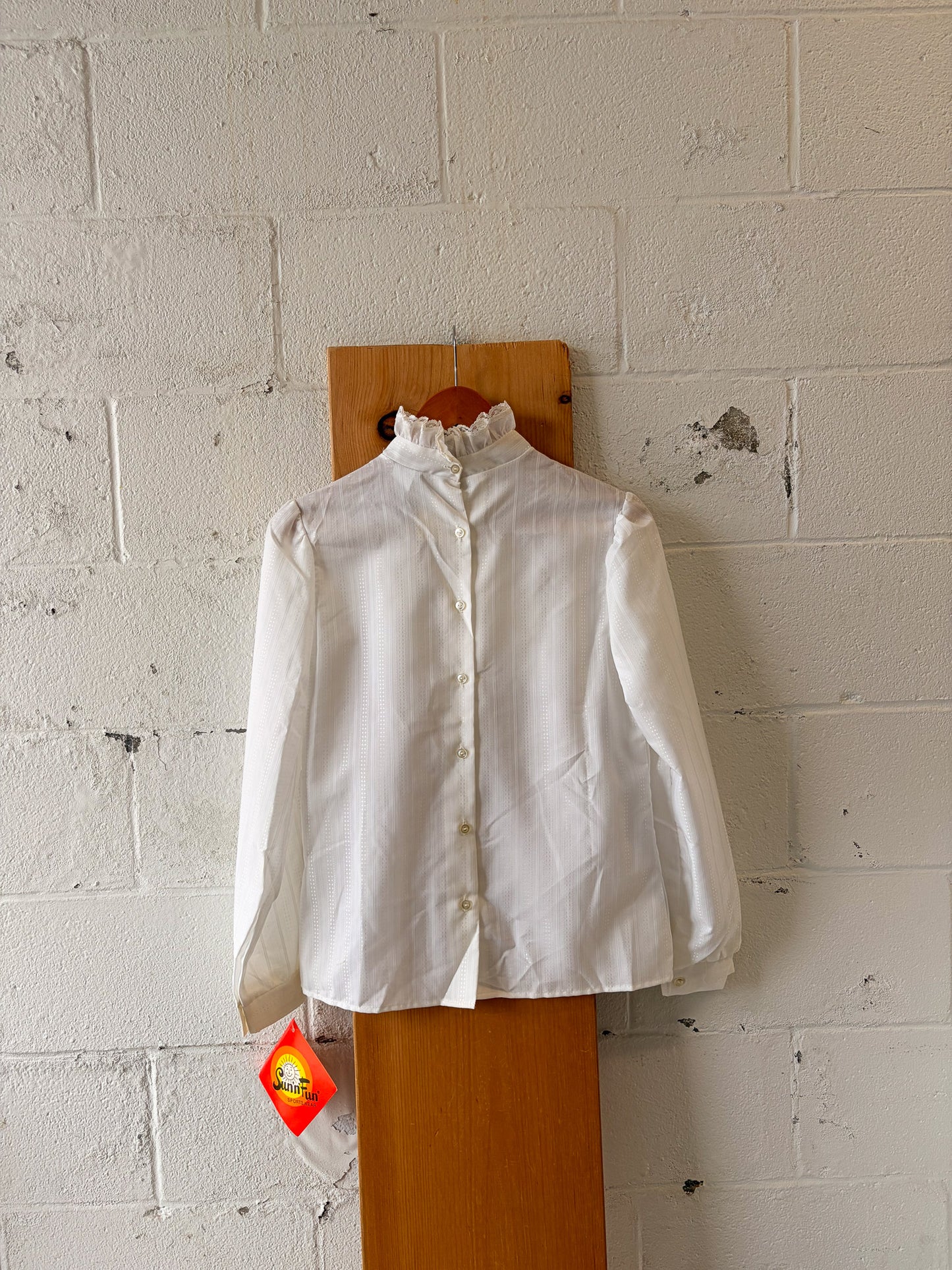 Deadstock High Neck Ruffle Top : M