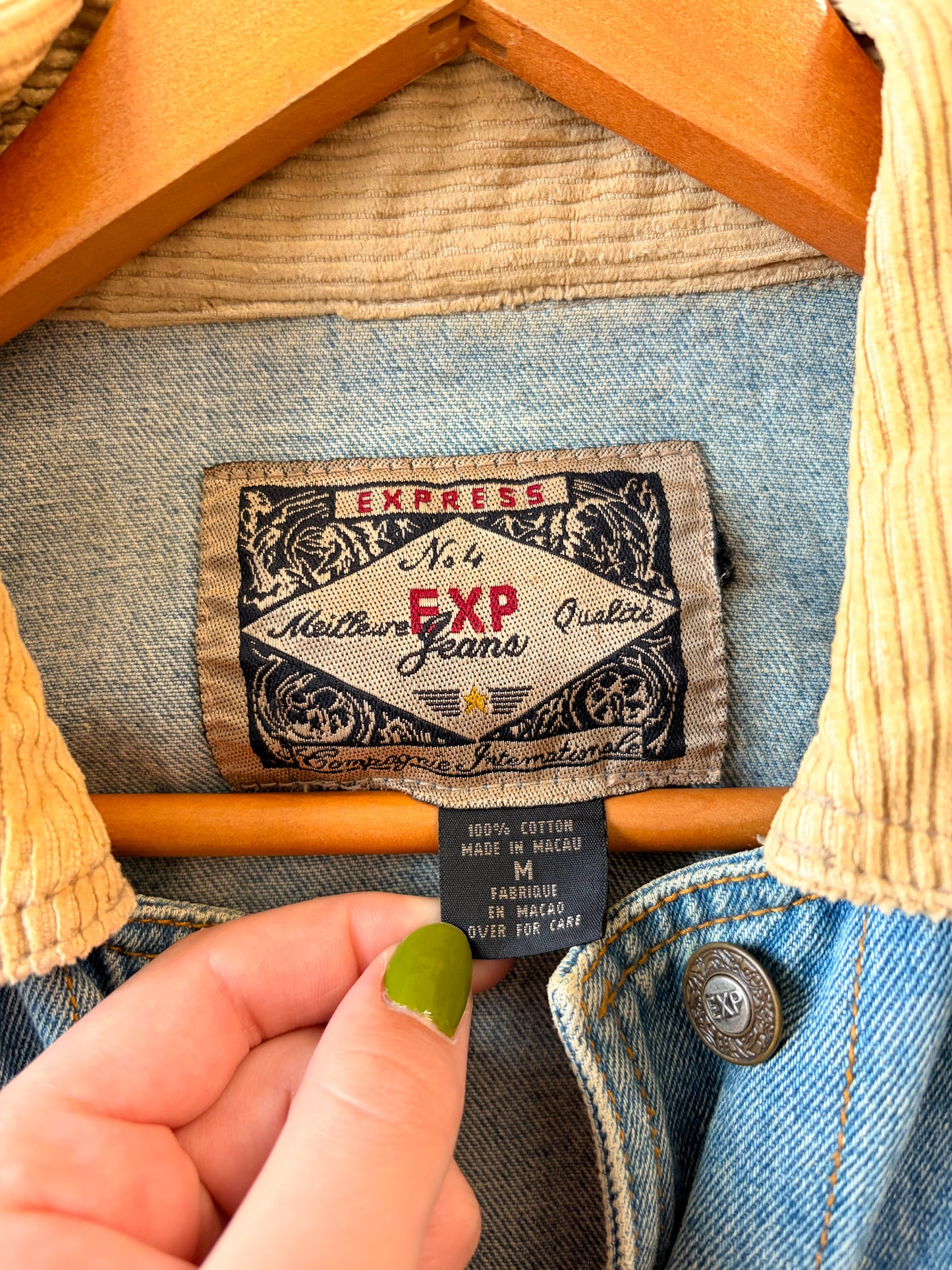 Vtg Denim Chore Jacket : M