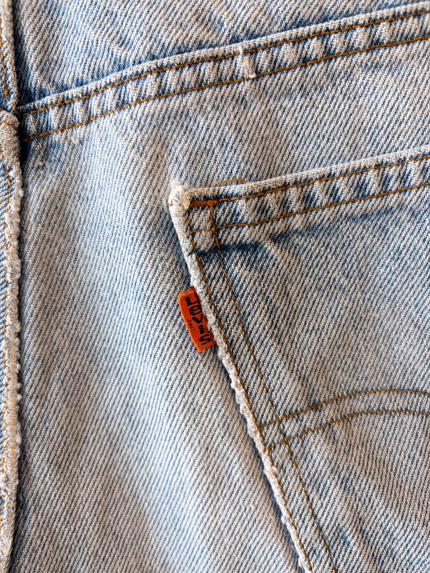 Vtg Orange Tab Levi's Cutoffs : 31"W