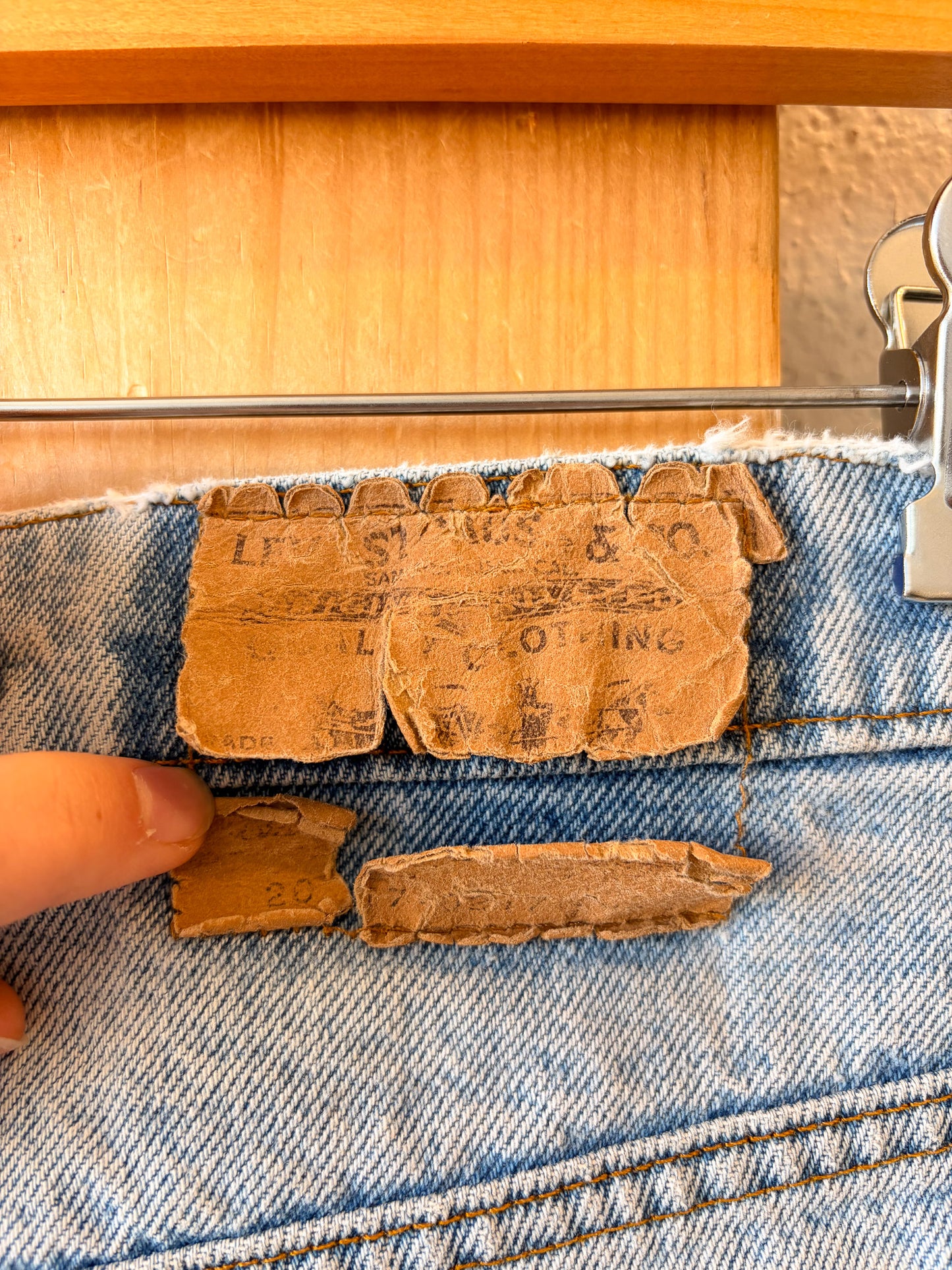 Vtg Orange Tab Levi's Cutoffs : 31"W