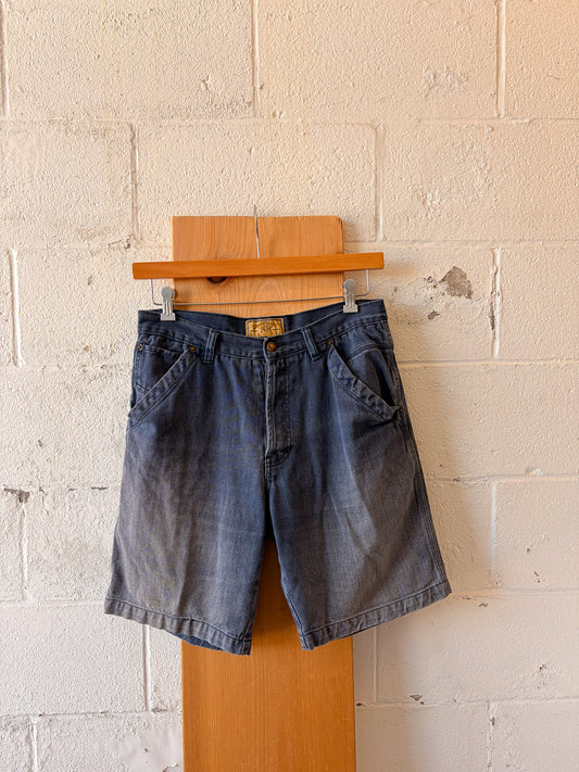 Vtg Blue Denim Shorts : 32"W