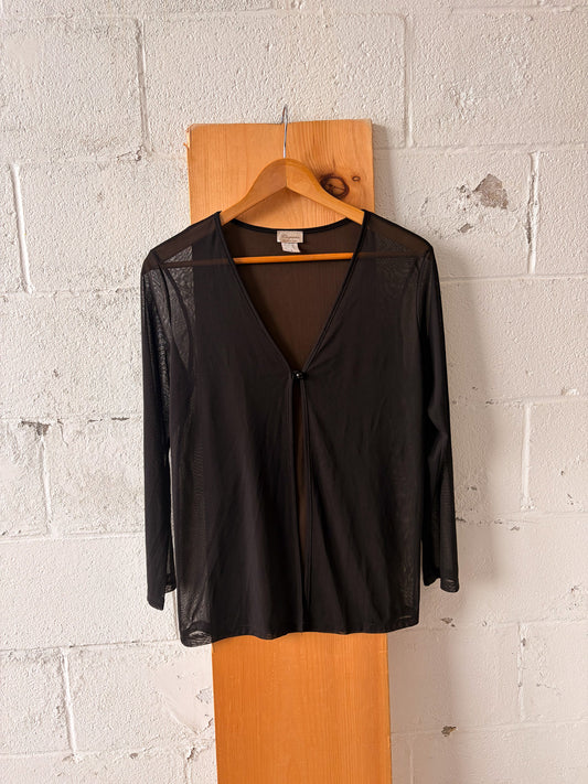 Vtg Mesh Cardigan : M