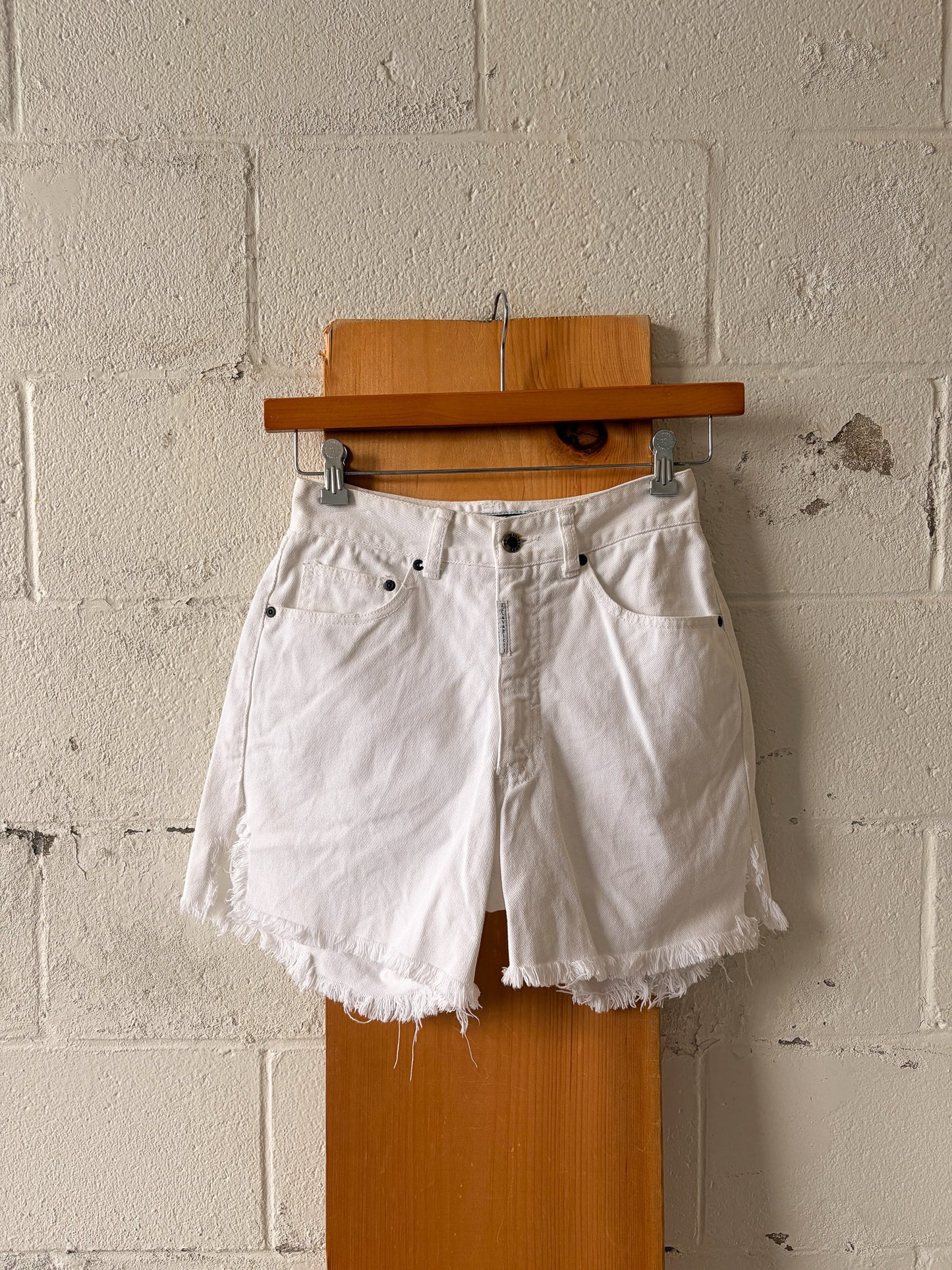 White Denim Shorts : 29