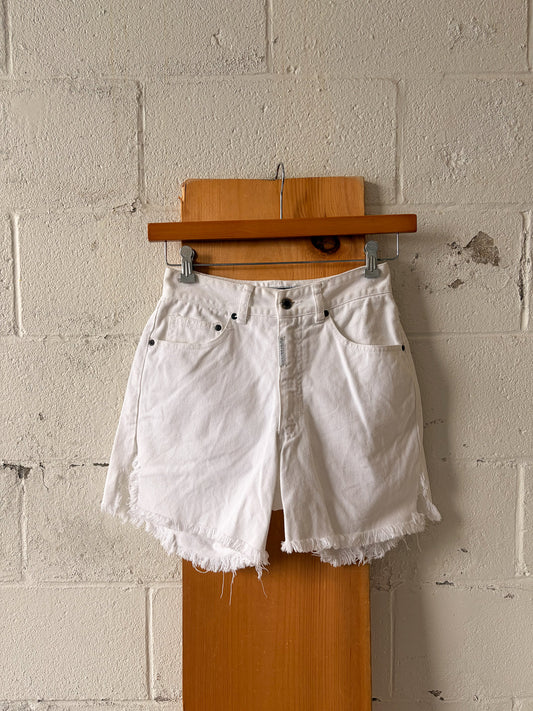 White Denim Shorts : 29