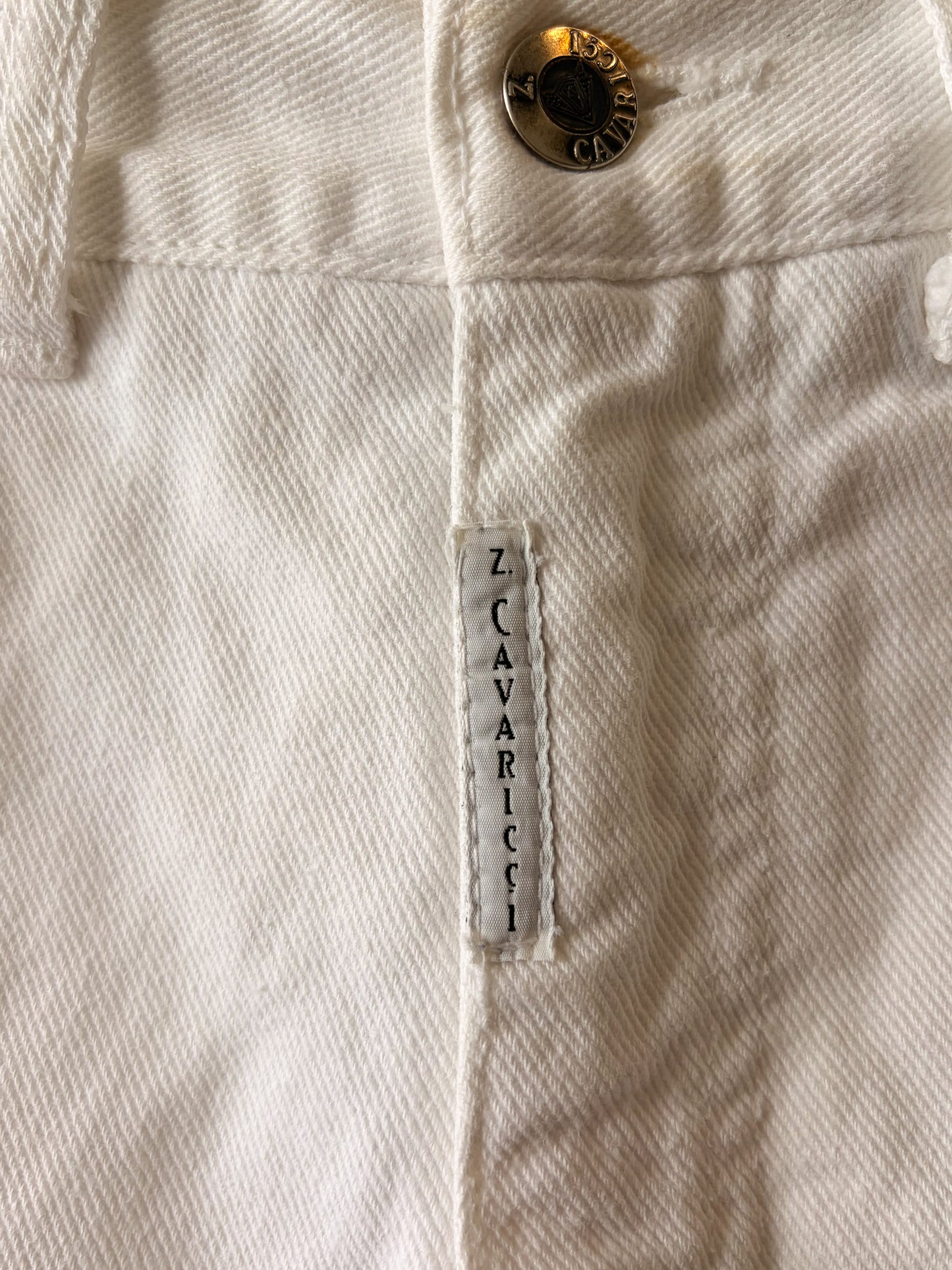 White Denim Shorts : 29