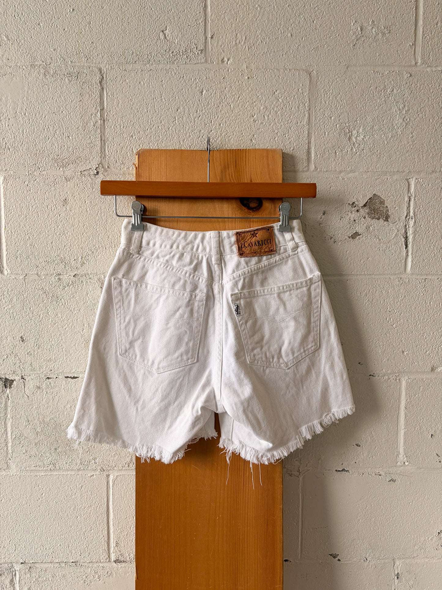 White Denim Shorts : 29