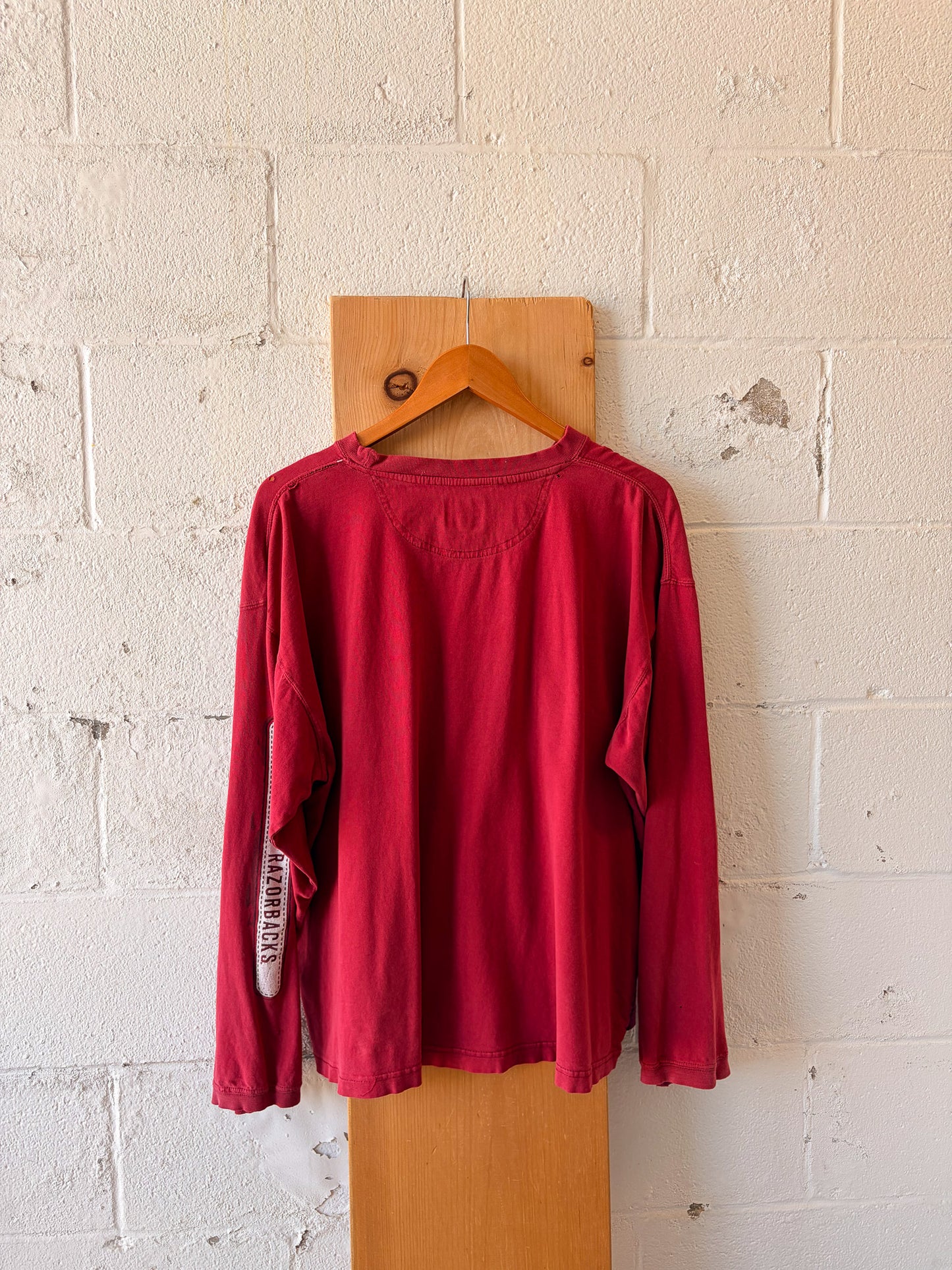Vtg Distressed Starter Arkansas Long Sleeve : XL