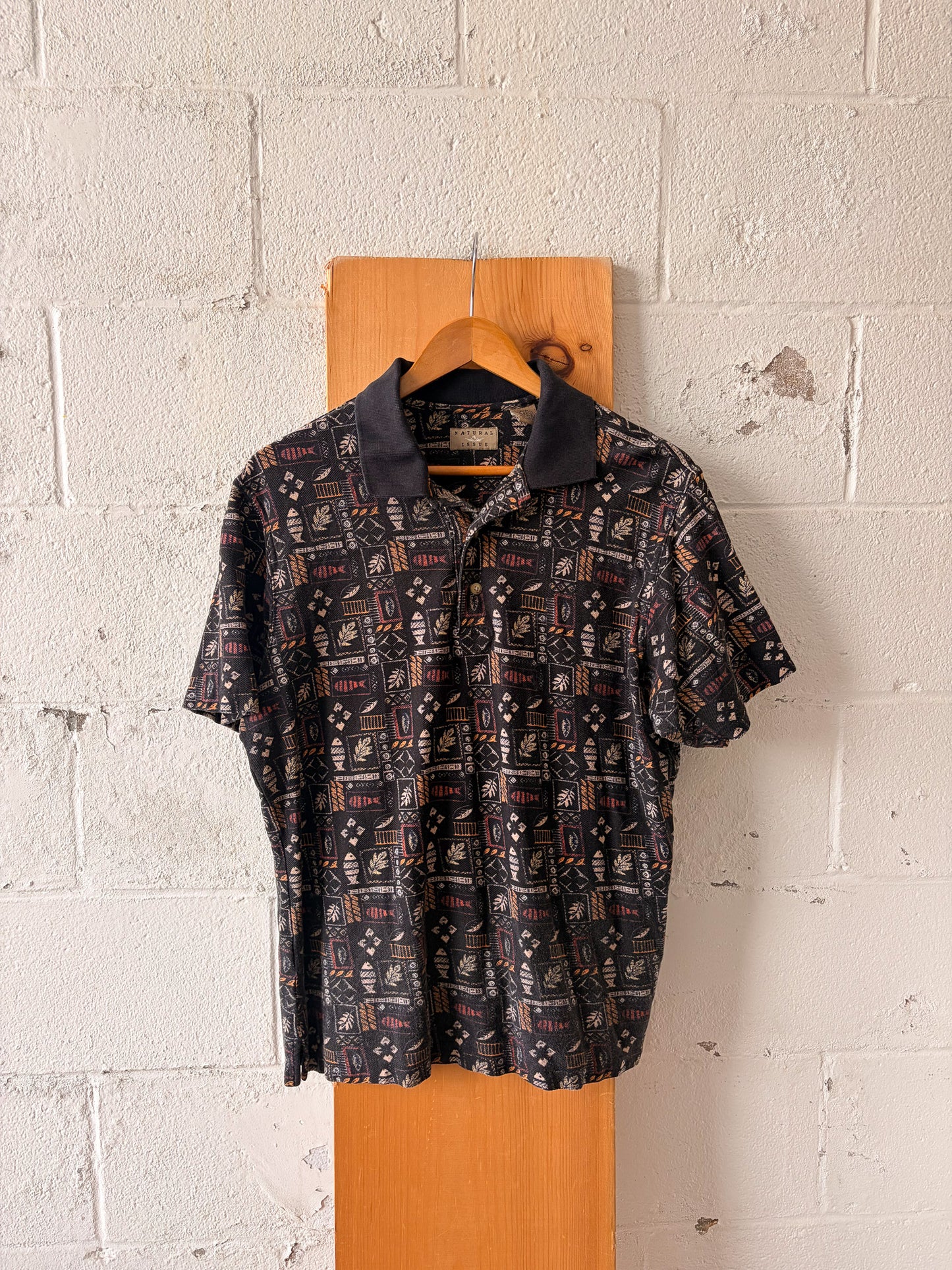 Vtg Patterned Polo : M