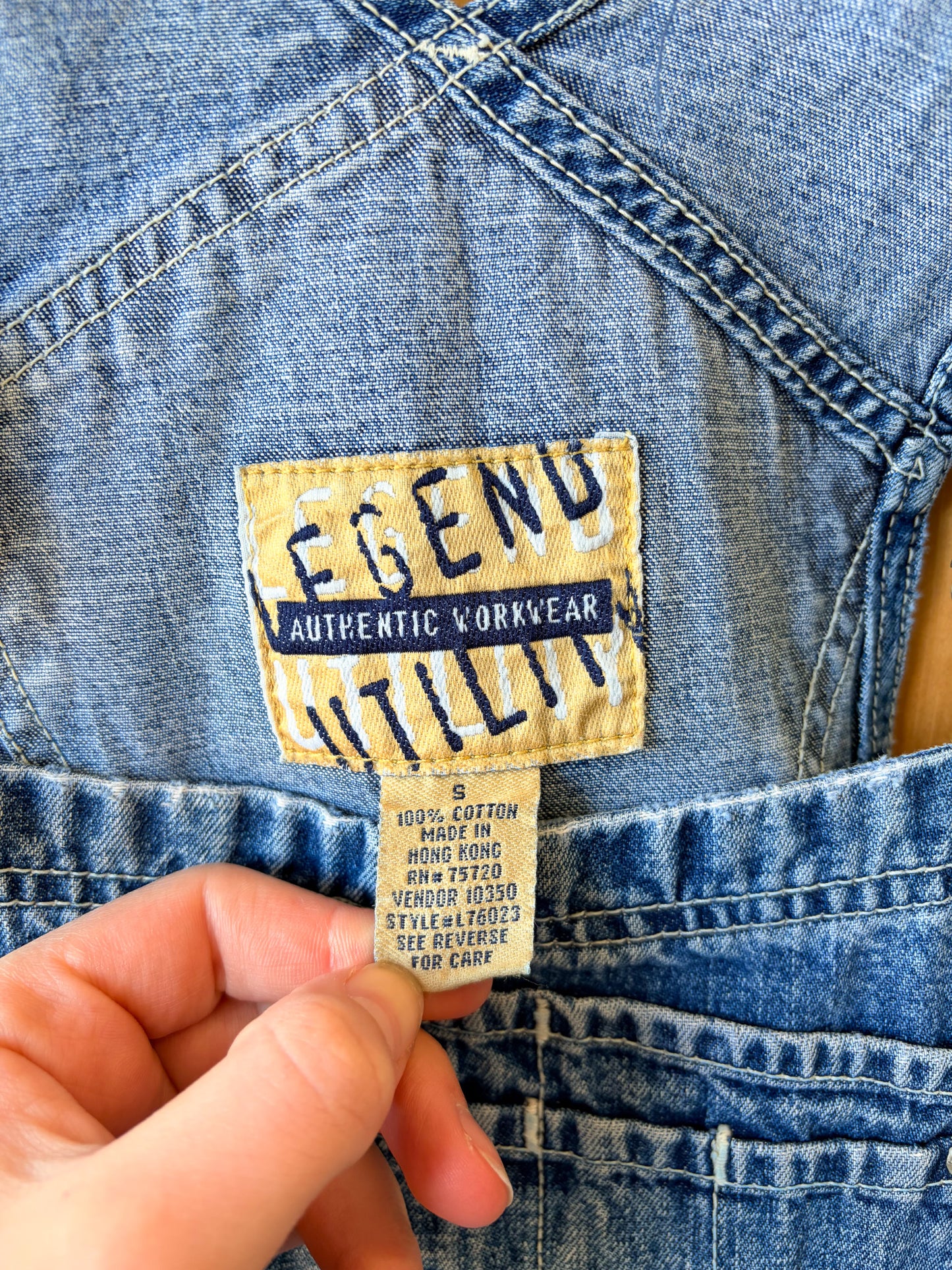 Vtg Denim Shortalls : S