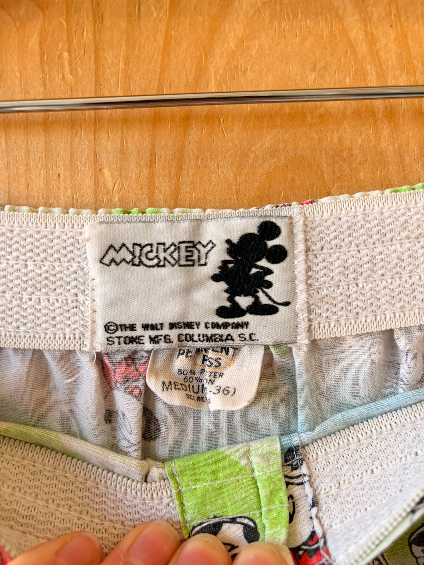 Vtg Mickey Golf Boxer Shorts : M