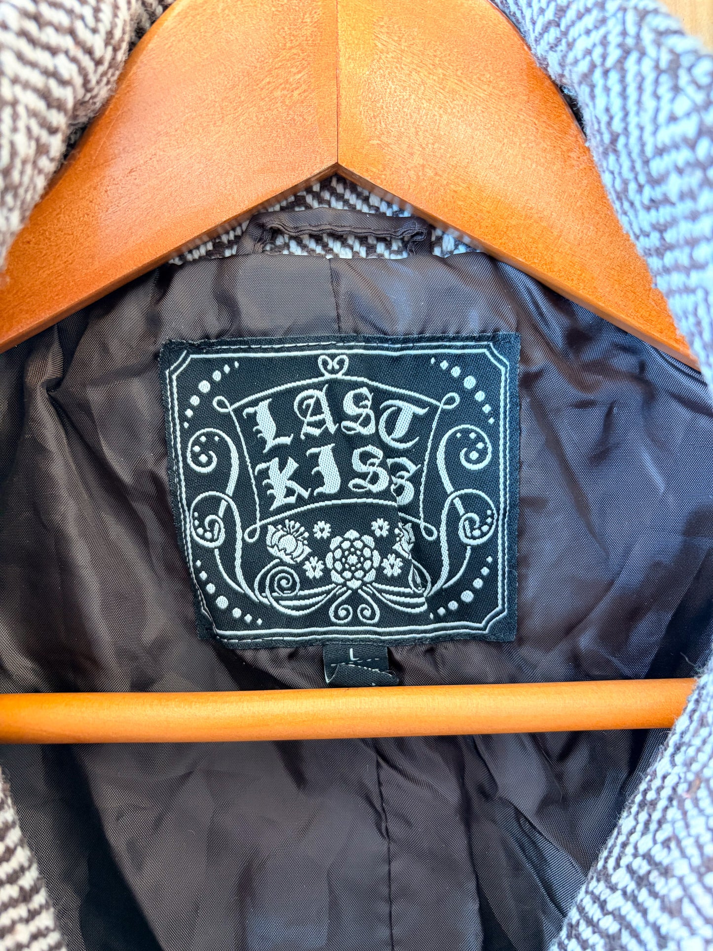 Last Kiss Tweed Peacoat : M