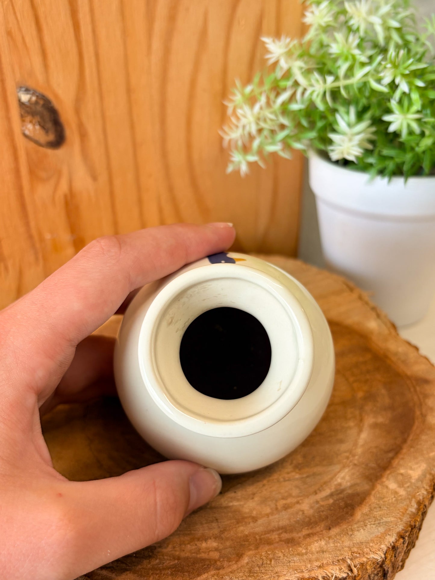 Little Painted Bird Vase