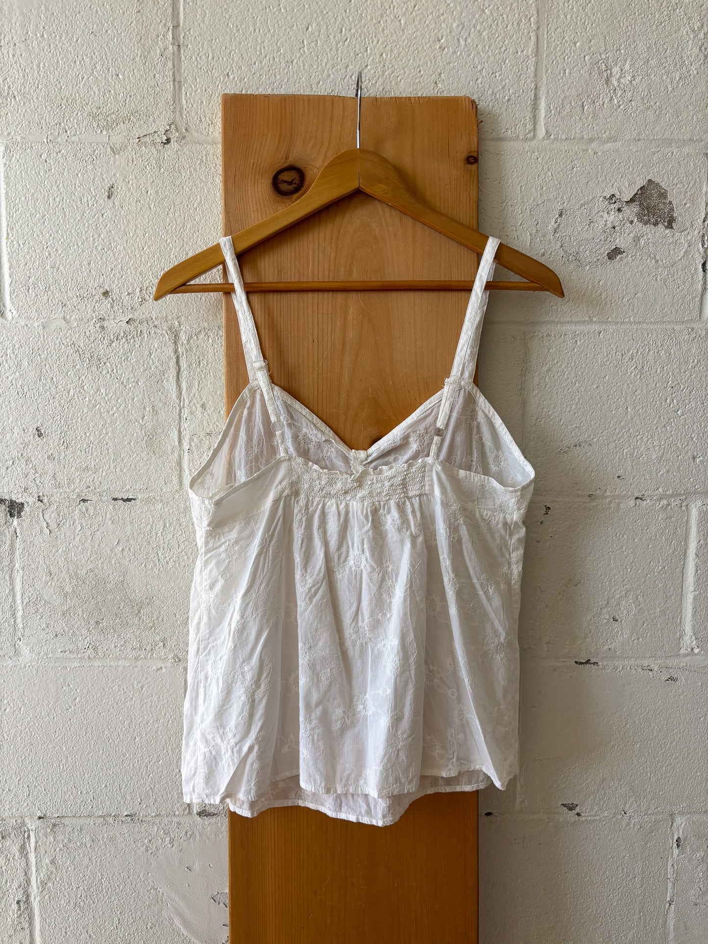 Floral White Tank : S/M