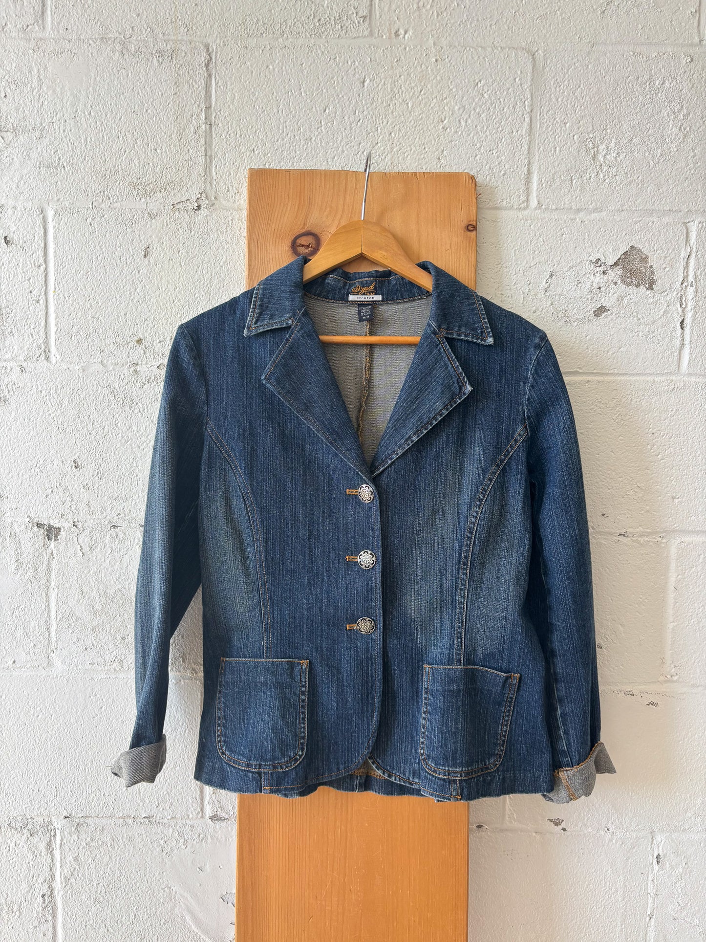 Dark Wash Denim Blazer : M