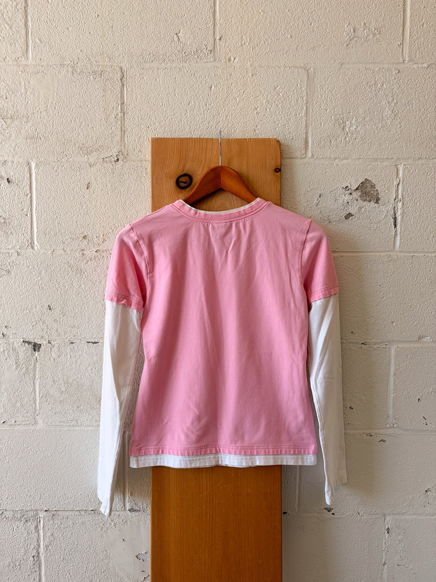 Layered Pink Nike Long Sleeve : S/M