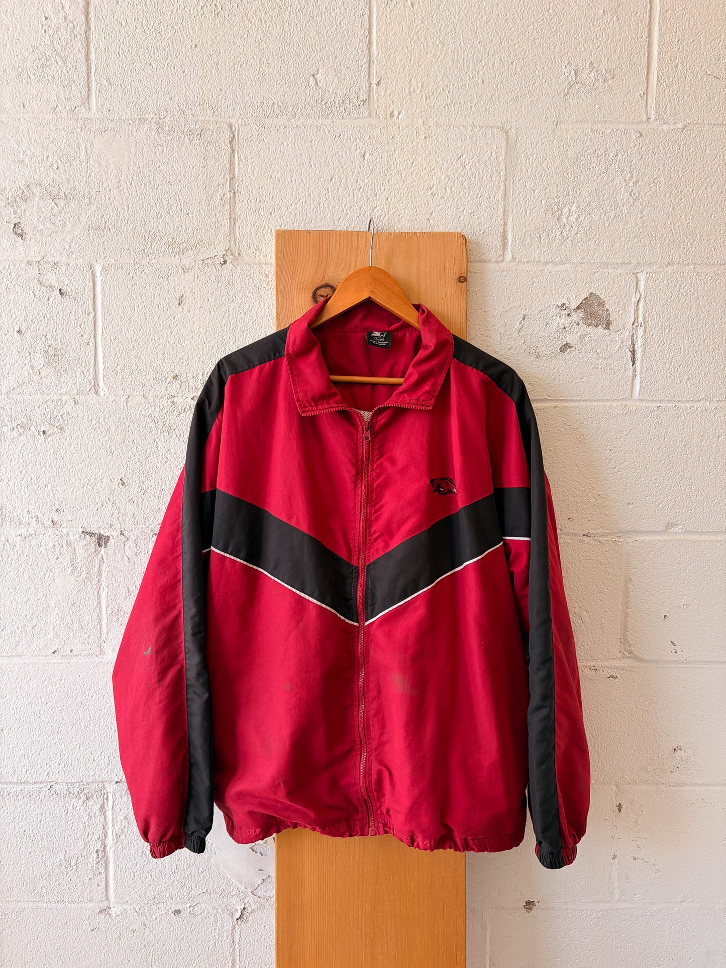 Vtg Starter Razorbacks Windbreaker : L (As Is)