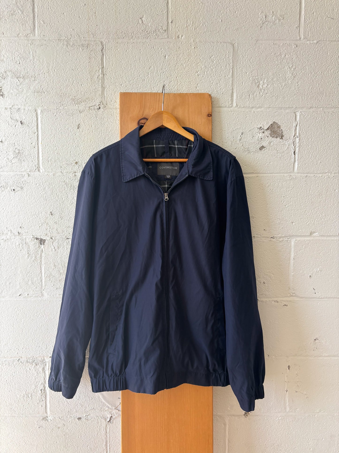 Navy Zip Up Jacket : XL
