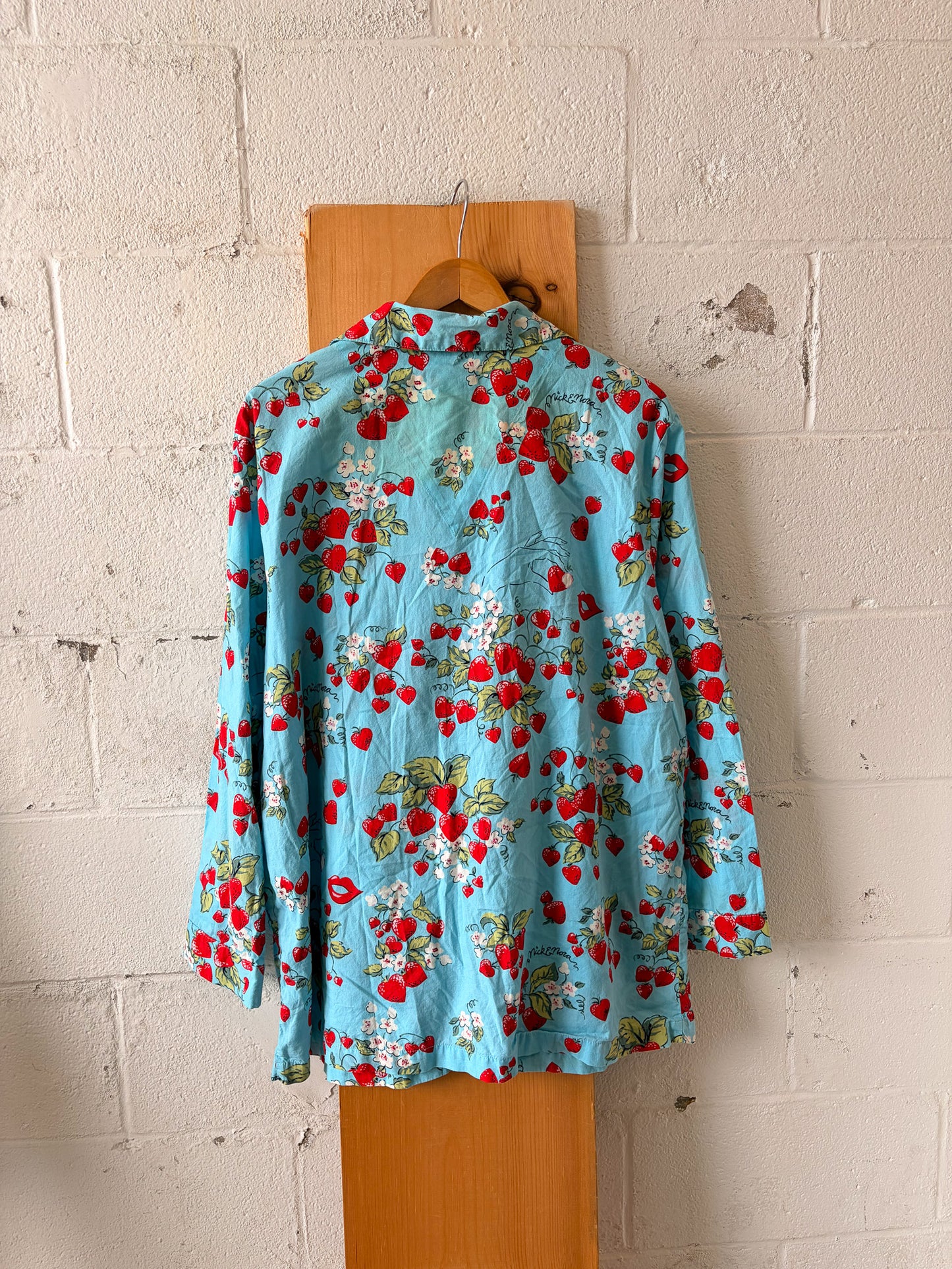 Nick & Nora Strawberry Kiss Pajama Set : XXL