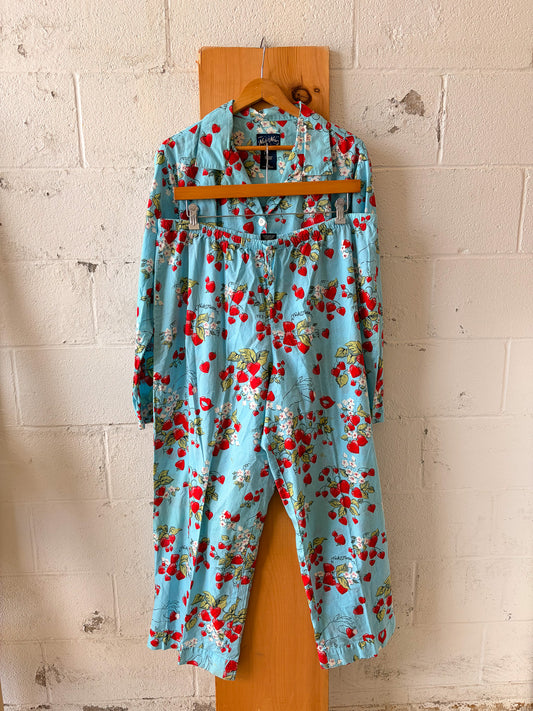 Nick & Nora Strawberry Kiss Pajama Set : XXL