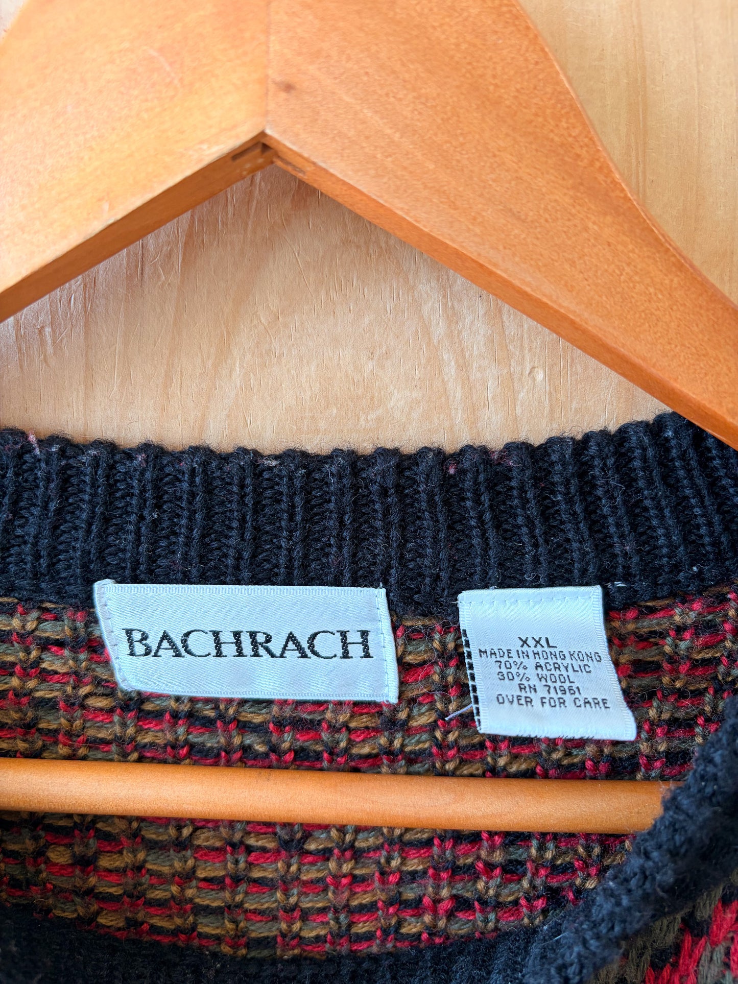 Vtg Southwestern Red Sweater : XXL