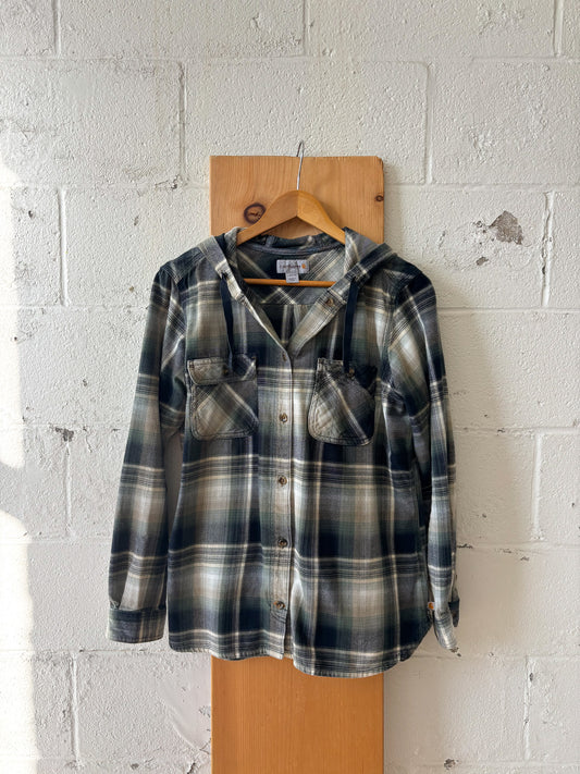 Hooded Carhartt Flannel : Wms L