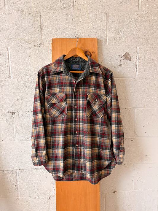 Vtg Pendleton Wool Flannel : L