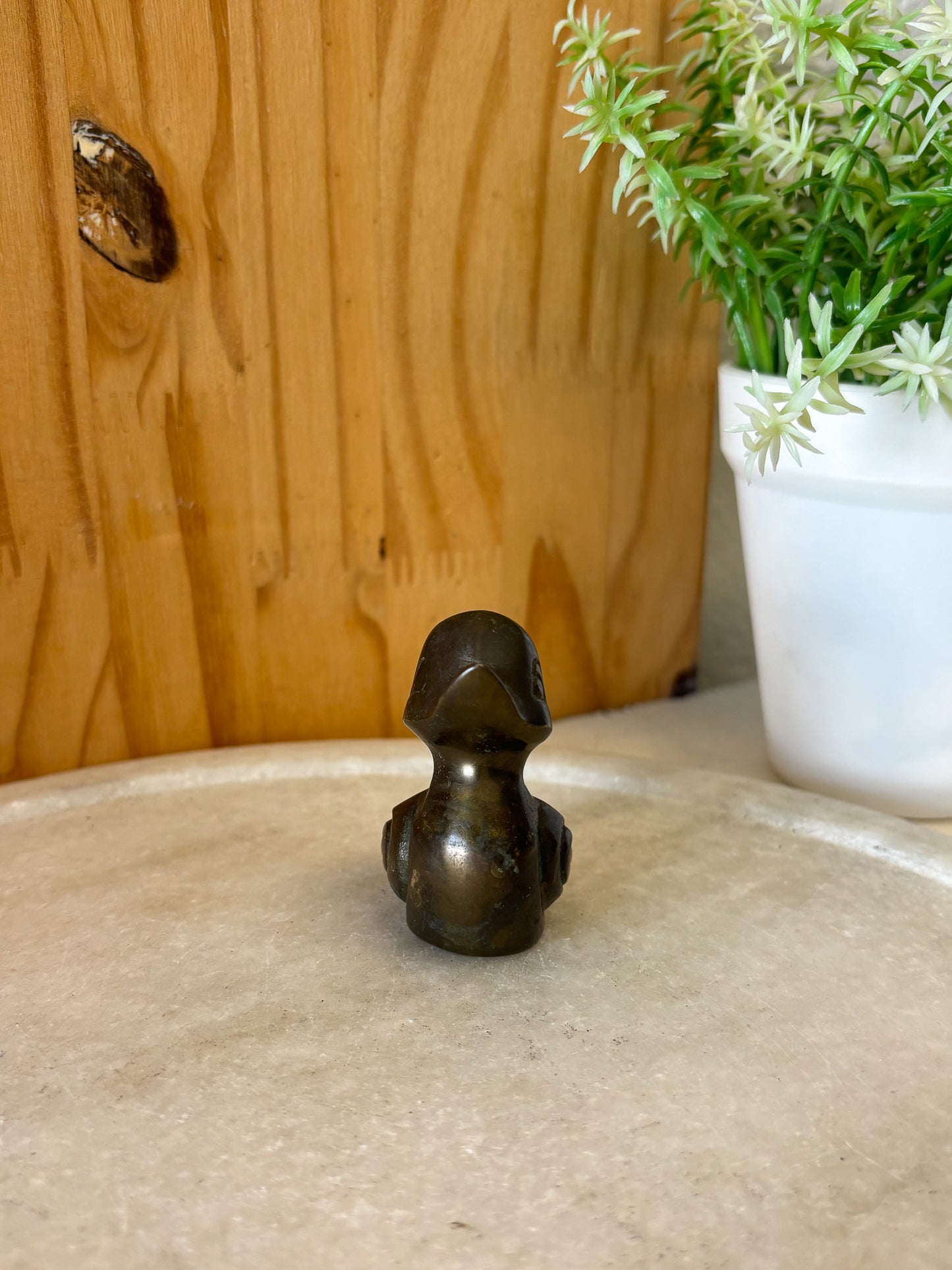 Vtg Little Brass Duck